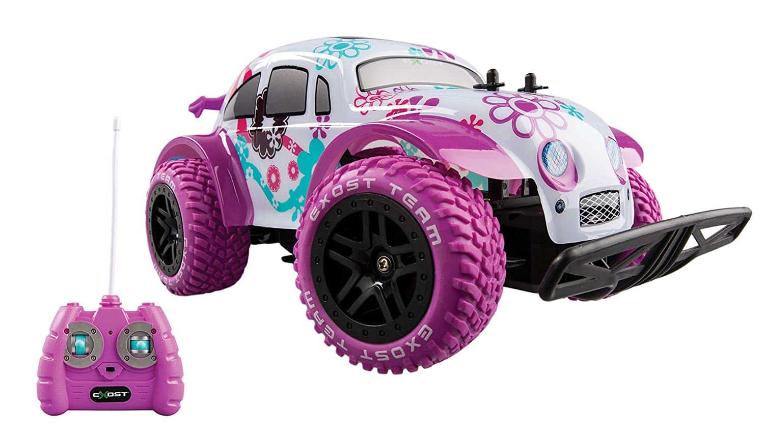 Voiture Télécommandée Camping-car Rose Avec Lumières Et Musique - 2,4 GHz, Meubles Miniatures - Jouet Fille